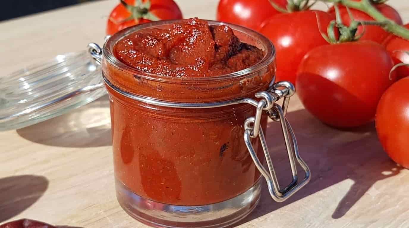 رب گوجه فرنگی خانگی با رنگ طبیعی و غلظت بالا